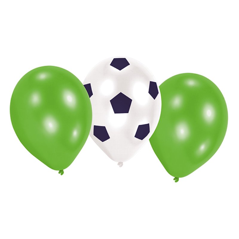 6 Latex Ballons Fussball