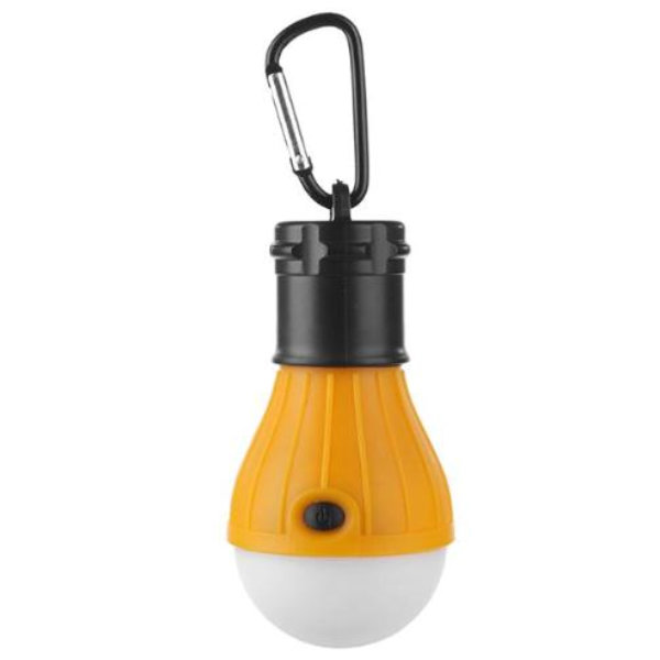LED Campinglampe Orange mit Karabiner