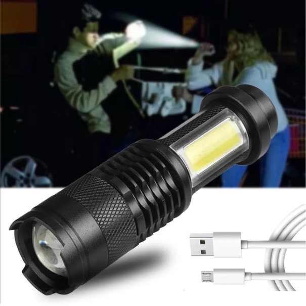 LED Taschenlampe - USB Aufladbar