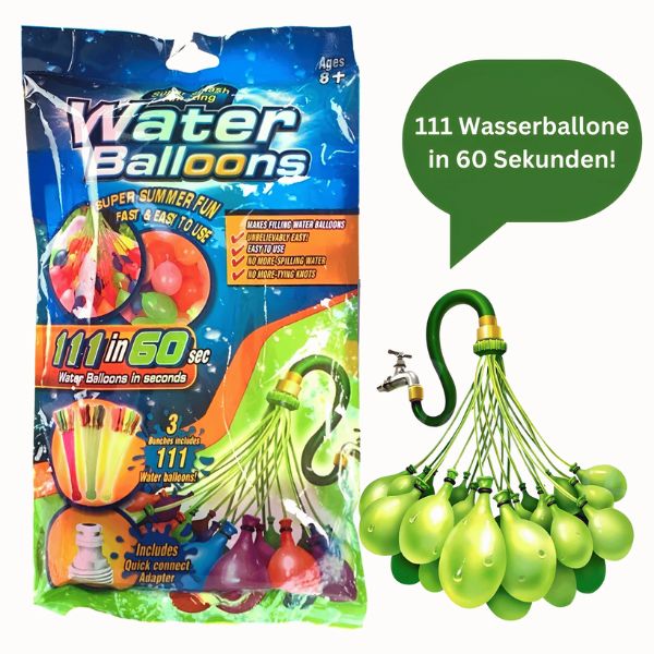 Selbstschliessende Wasserballone