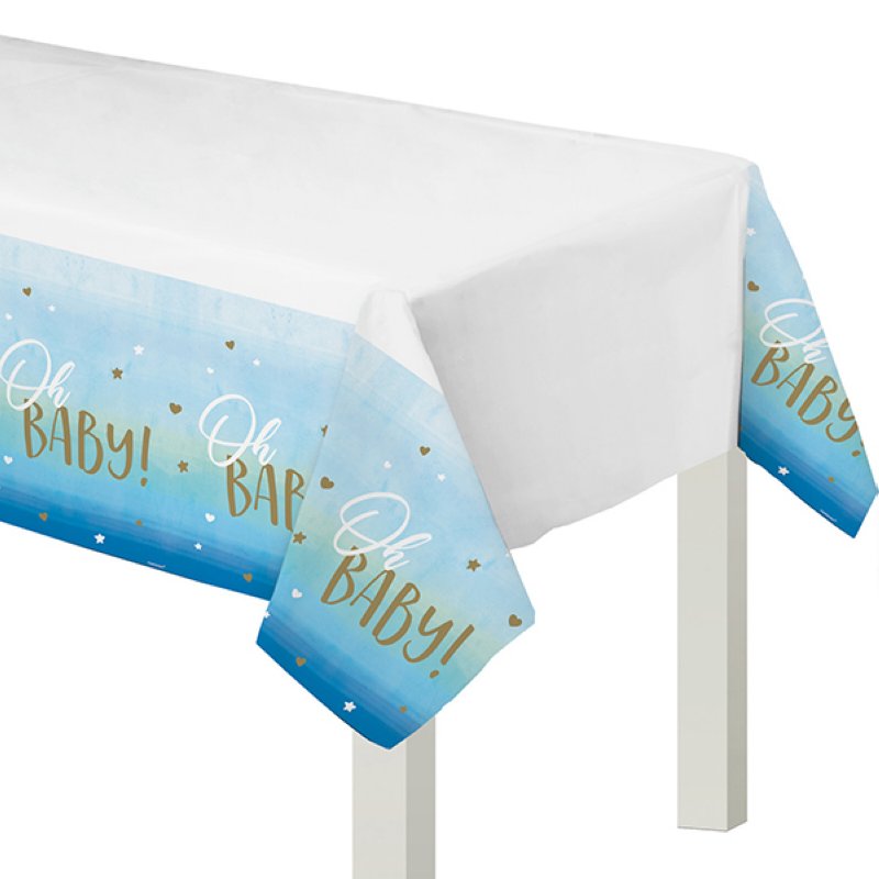 Tischdecke Oh Baby Boy aus Plastik, 137x259cm