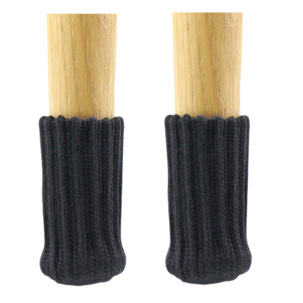 Stuhlsocken Schwarz 4er Set