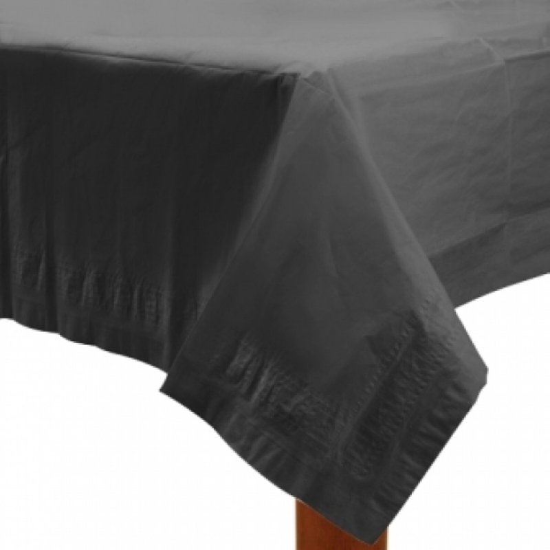 Tischdecke 137x274cm schwarz aus Papier