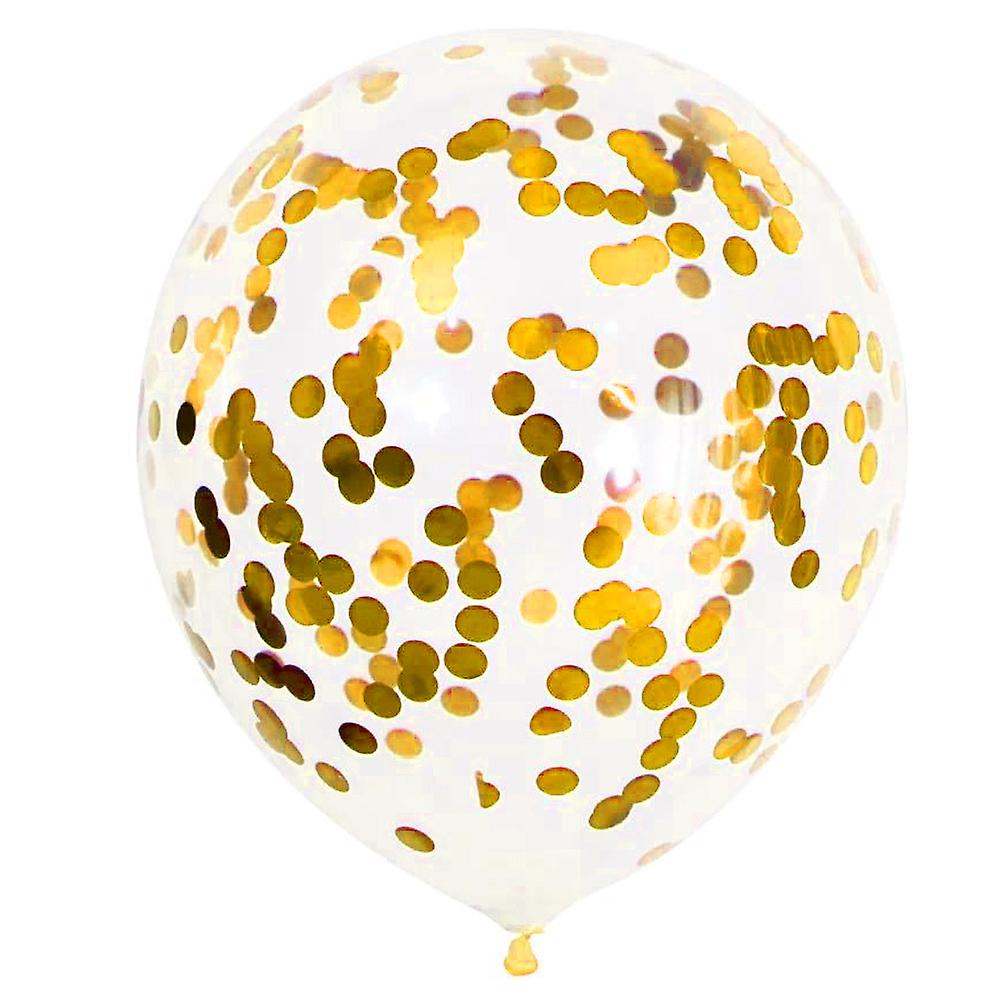 Konfetti-Latex-Ballon Gold